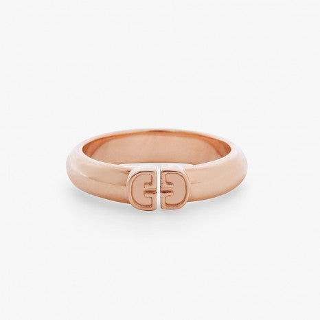 ANILLO LUXLU DE PLATA BAÑADO EN ORO 18 KT ROSA